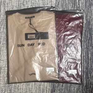 Sun Day Red White and Red Men's T-Shirt Set Large Golf